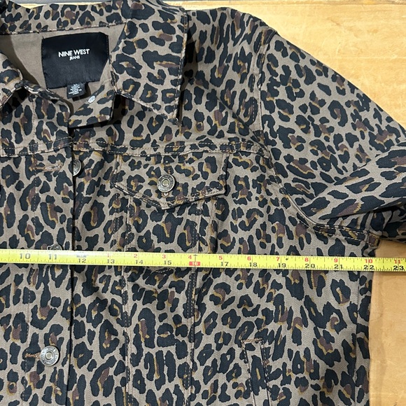 Nine West Leopard Print Jean Jacket - Picture 5 of 5